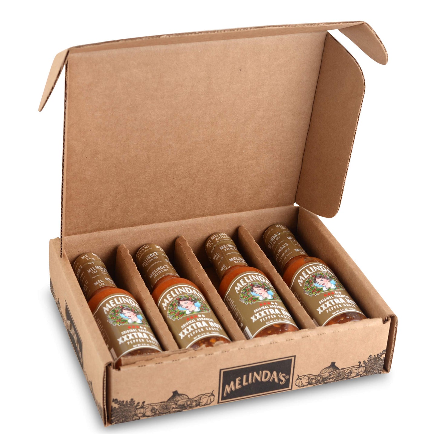 Melindas Habanero Hot Sauce - Gourmet Spicy Sauce - Keto, Kosher, Vegan, Gluten Free - 5 Fl Oz (Pack of 4)
