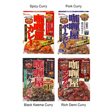 'Curry-Ya'' Assortment B Set 6.3Oz 4Types Japanese Retort Curry Ninjapo