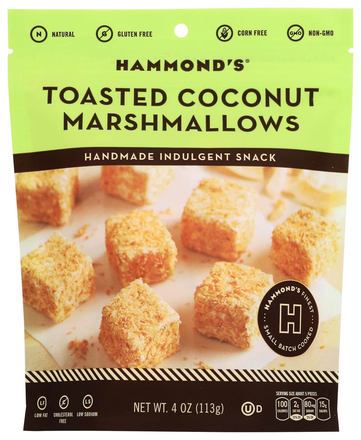 HAMMONDS CANDIES Toasted Coconut Marshmallows, 4 OZ