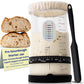 Pro Sourdough Starter Kit -37oz Wide Mouth Sourdough Starter Jar Kit for Bread - Large Glass Sourdough Jar  Feeding Band  Cloth Cover  Spatula & Thermometer-Best Sourdough Bread Kit for Beginners