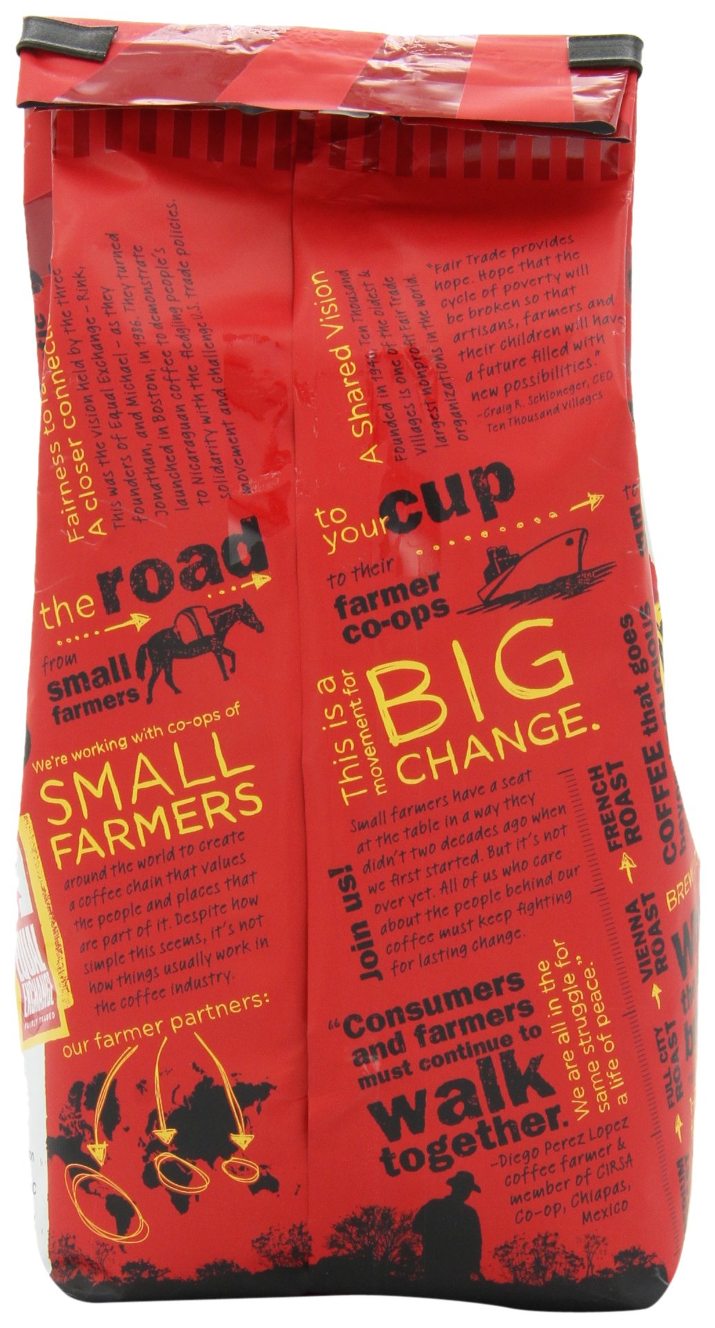Equal Exchange Organic Whole Bean Coffee, French Roast, 10 Ounce (Pack Of 3)