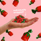 Strawberry Bulk Candy by Cambie, 12 lbs of Strawberry Candy with a Deliciously Sweet Hard Exterior with a Soft, Fruit-Filled Cen