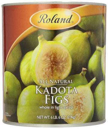Roland Foods Kadota Figs in Light Syrup - 6.83 Pound Can, Specialty Imported Food, Sweet and Delicious Snack