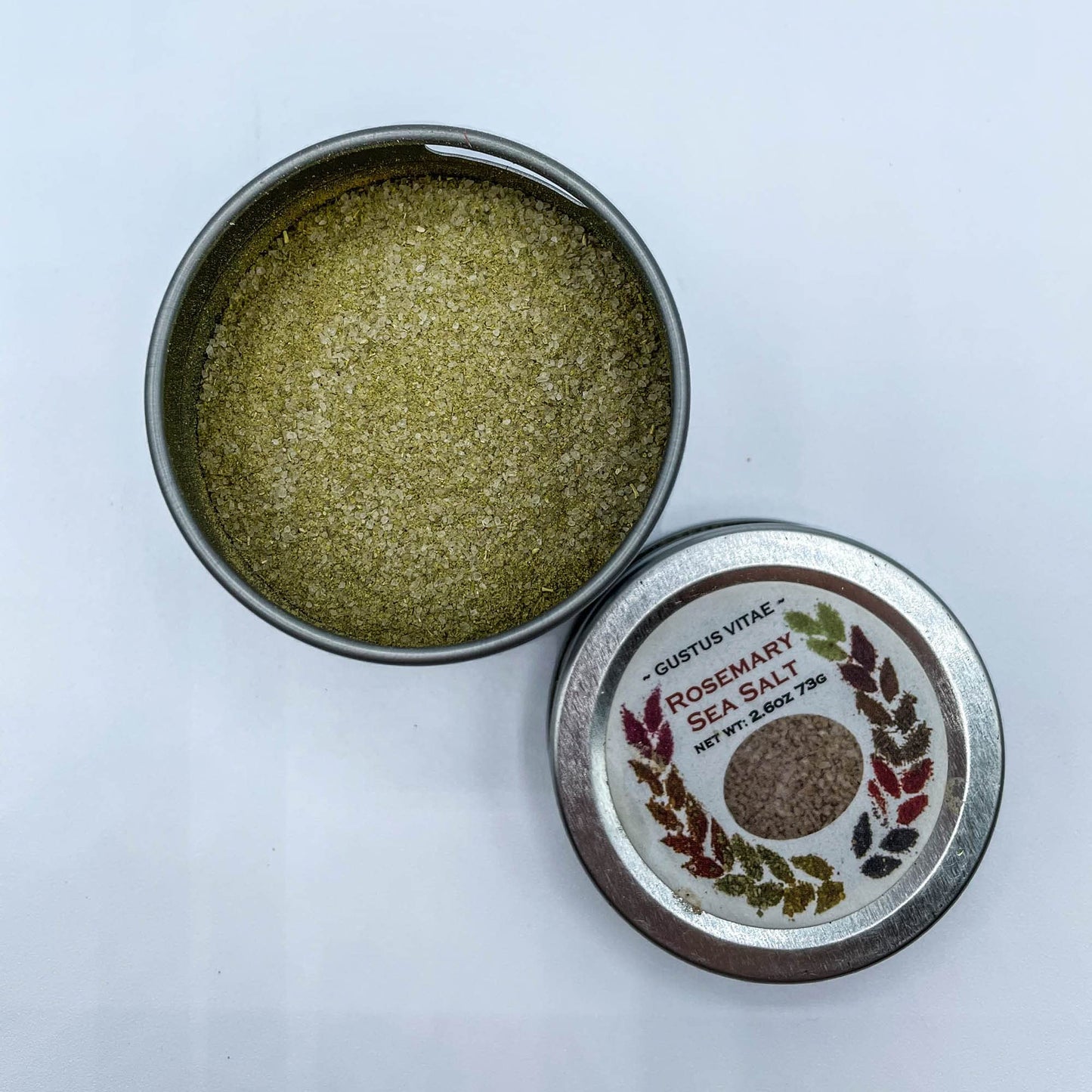 Rosemary Sea Salt - Gourmet Infused Sea Salt - Artisanal Seasoning - Non Gmo - All Natural - Sustainably Sourced - Small Batch -
