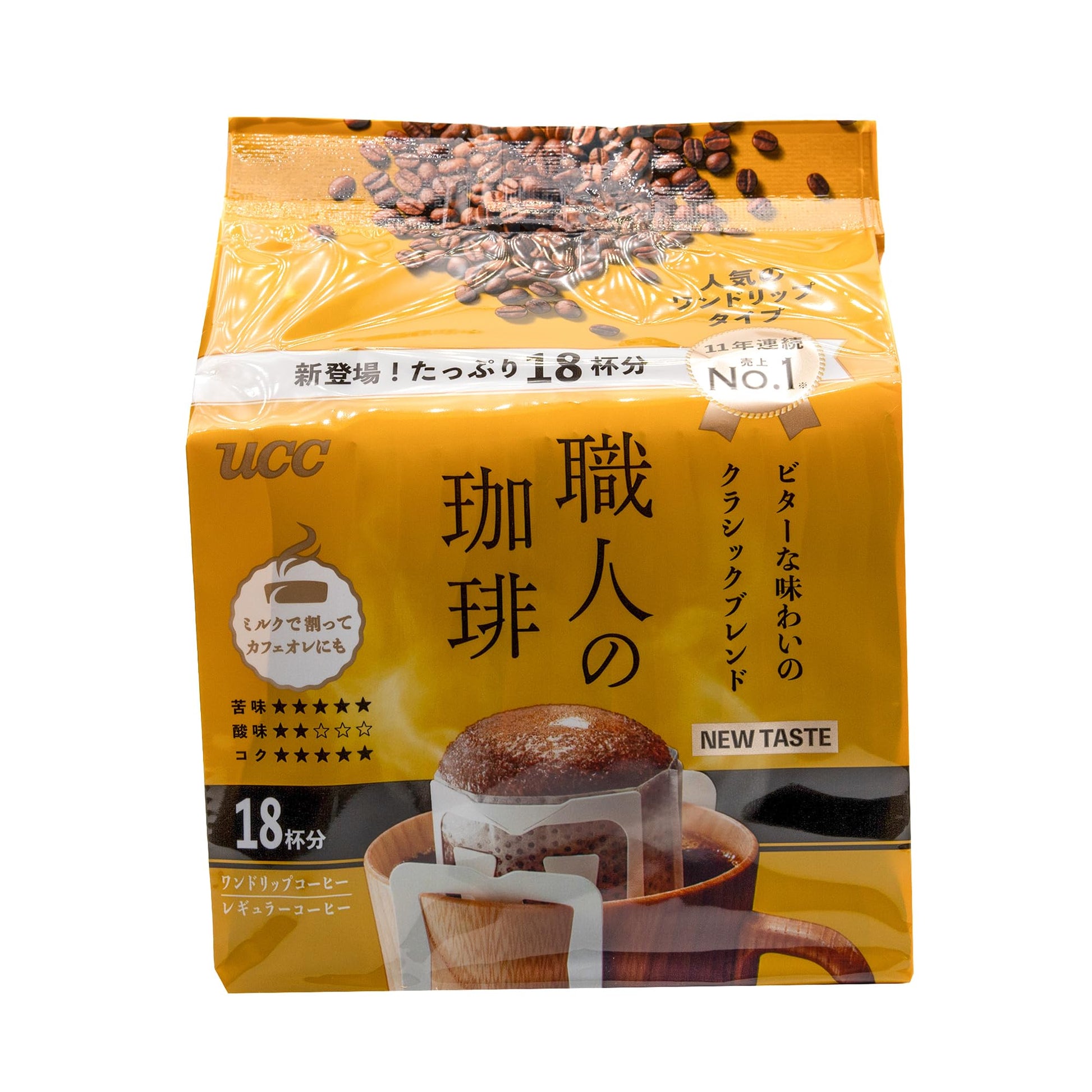 UCC Shokunin Coffee Classic Blend, Single Serve Japanese Style Pour Over Coffee, imported from Japan, 108 Individual Bags 0.25 o