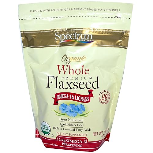 Spectrum Essential Flaxseed Whole Org4