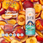 JUNI Sparkling Adaptogen Drink, Peach Flavor, Zero Sugar, 12 Fl Oz (Pack of 12)