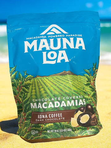 Kona Coffee Dark Chocolate Covered Macadamias, 20 oz