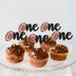 Ercadio 24 Pack Rugby One Cupcake Toppers Glitter American Football 1St Birthday Cupcake Picks Sports Theme One Cupcake Decors F