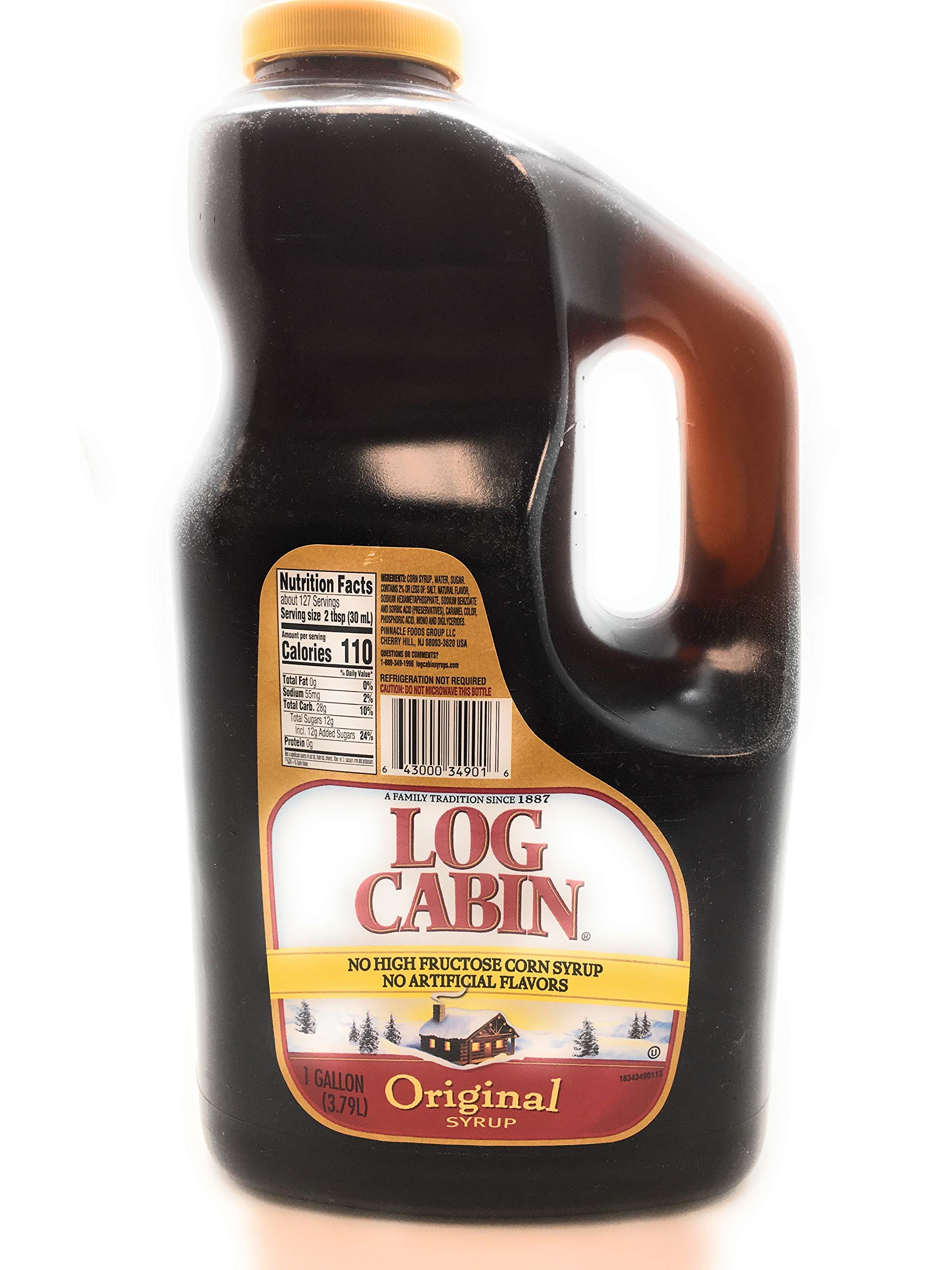 Log Cabin Original Syrup - 1 Gallon, Pure Maple Flavor, Gluten-Free