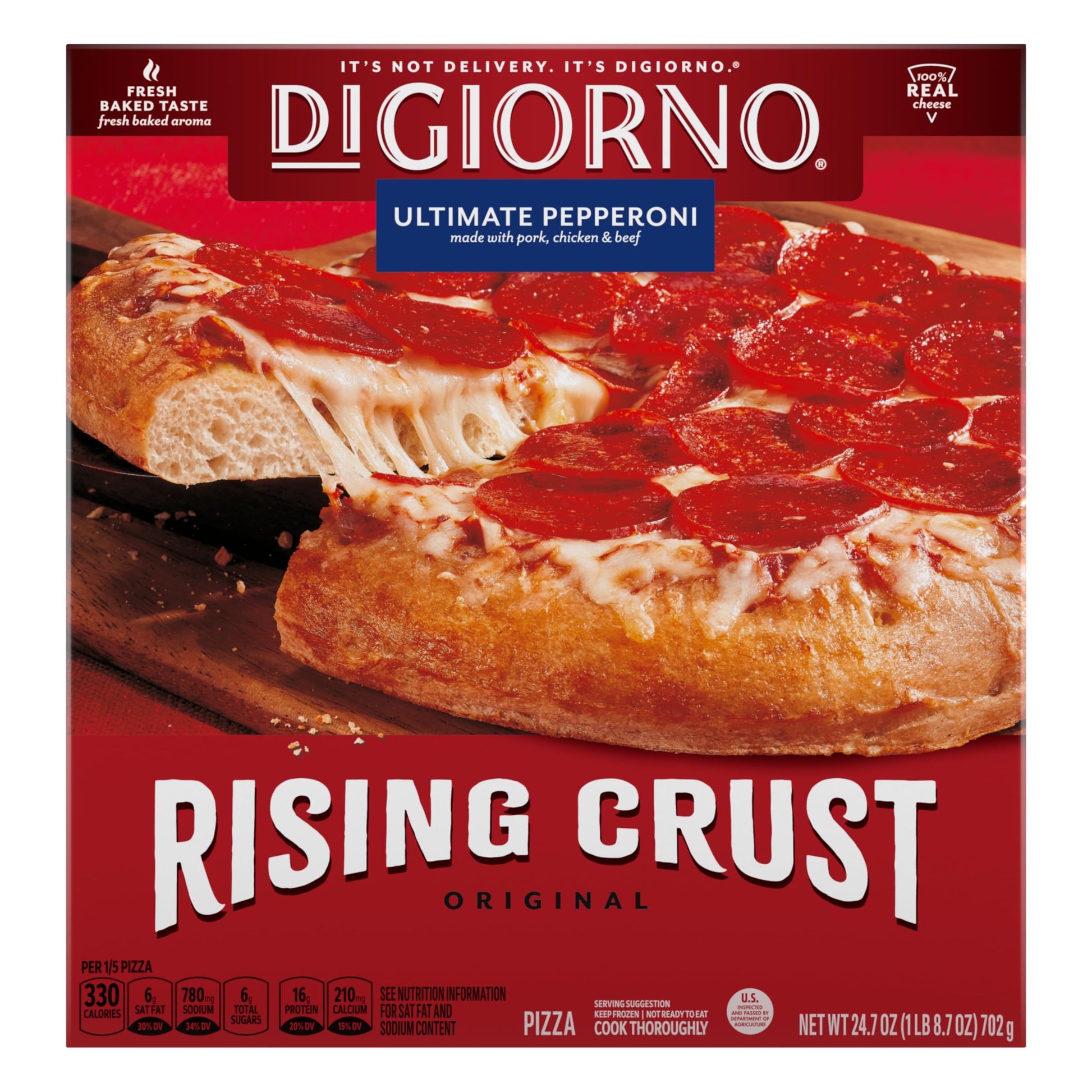 Digiorno Frozen Pizza, Rising Crust Pepperoni Pizza 24.7 oz