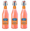 Lorina Sparkling Soda Water Blood Orange Flavor, Prestige Collection (25.4oz, 3-Pack) Naturally Flavored Carbonated Soda Water, 