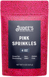 Judee'S Pink Sprinkles 4 Oz - Gluten-Free And Nut-Free - Brighten Up Your Baked Goods - Great For Cookie And Cake Decoration - U