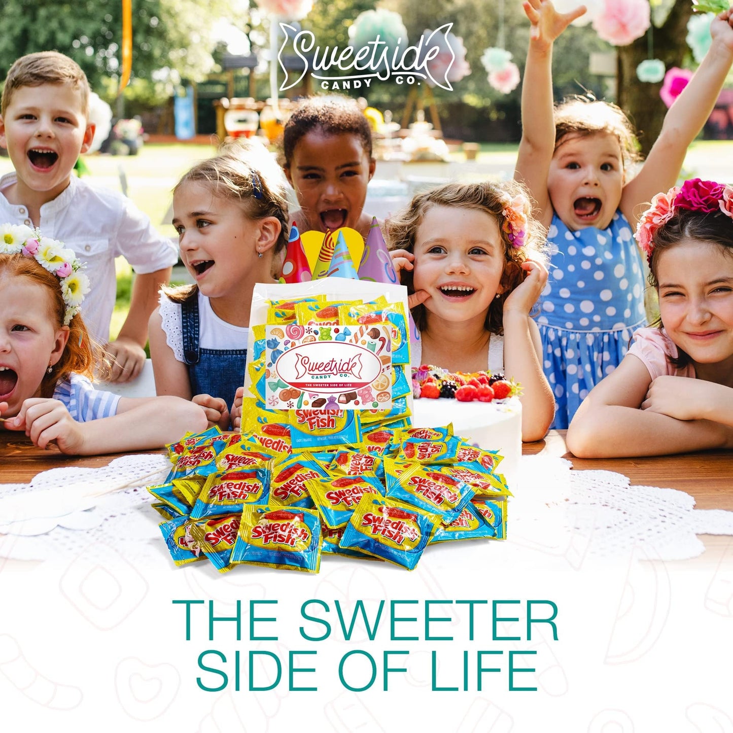 Candy in Bulk SwedishFish Soft & Chewy Fun Size Sharing Bag - Original Sweet & Chewy Red Fish Candy Individually Wrapped Treats,