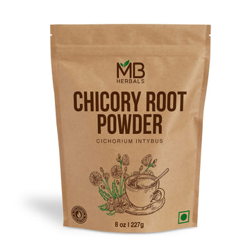 MB Herbals Instant Chicory Root Powder 227 Gram (0.5 lb / 8 oz) | Roasted & Granulated | Gluten Free | Instantly Dissolves in Ho