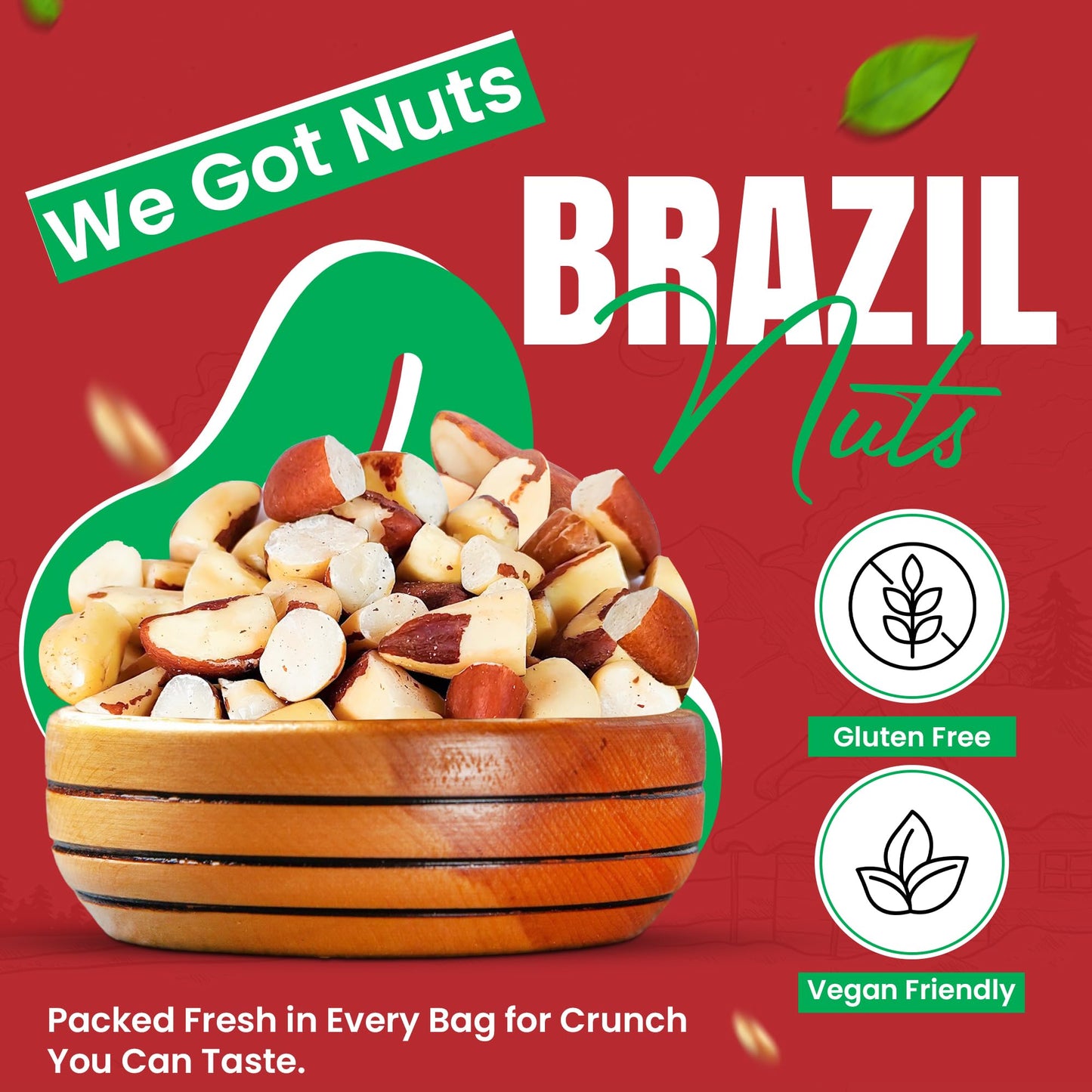 Raw Brazil Nuts Halves - 3 Pounds (48oz) - Natural  Unsalted  Shelled  No Preservatives  Kosher Certified- Natural  Fresh  Healthy Diet Snacks for Kids and mature-themeds by We Got Nuts