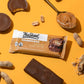 NuSkool Snacks Chocolate Peanut Butter Keto Friendly Protein Krunch Bars (12 Pack) - 7g Fiber, 10g Clean Plant-Based Protein, 3g