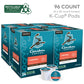 Caribou Coffee Caramel Flavored Coffee, Single Serve Keurig K-Cup Pods, Medium Roast Coffee, 96-Count Box (Pack Of 4)