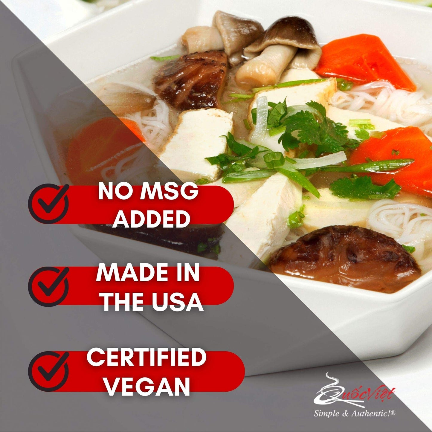 Quoc Viet Foods Vegetarian "Pho" Soup Base 10Oz Cot Pho Chay Brand