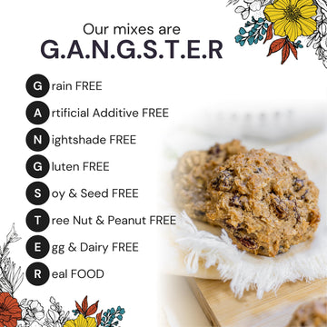 eat G.A.N.G.S.T.E.R. Foatmeal Cookie Mix - Allergy-Friendly Baking Mix, No Dairy, Nuts, Gluten, Dairy - Grain-Free Oatmeal Alter