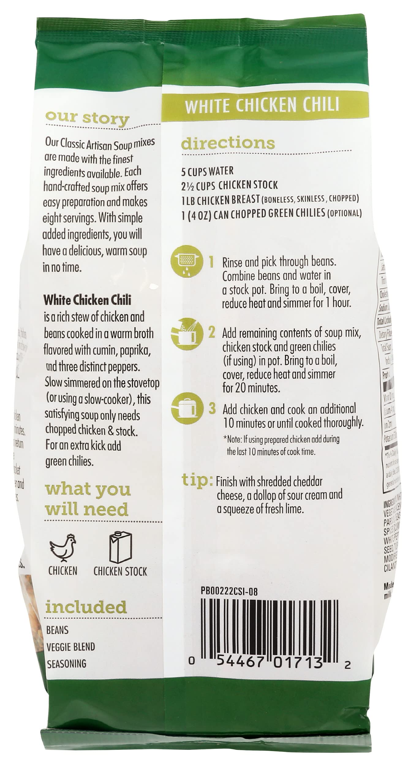 Canterbury Naturals Artisan Soup Mix, White Chicken Chili, Non-Gmo, Makes 8 Servings (10.4 Ounce (Pack Of 3))