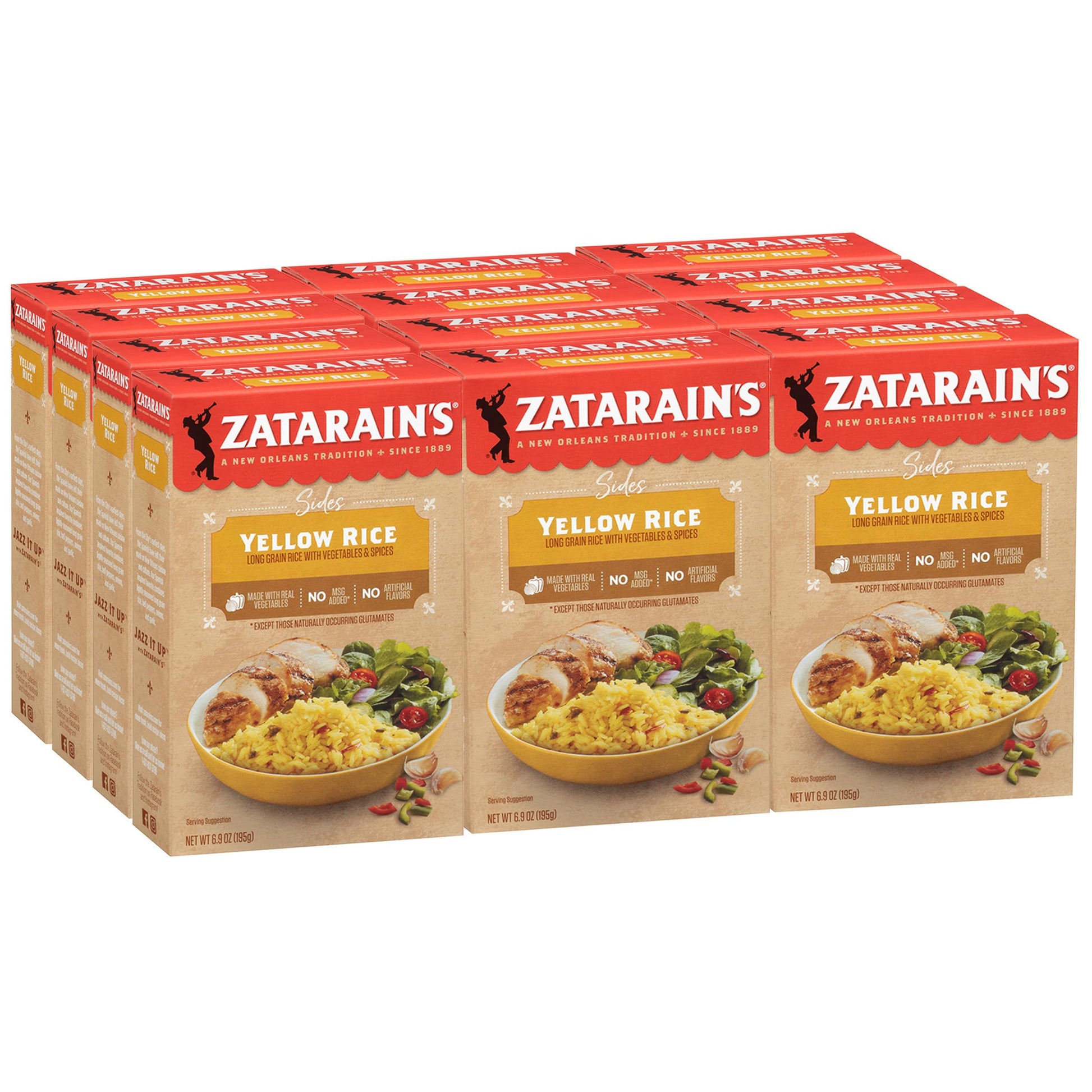 Zatarain s Yellow Rice, 6.9 oz (Pack of 12)