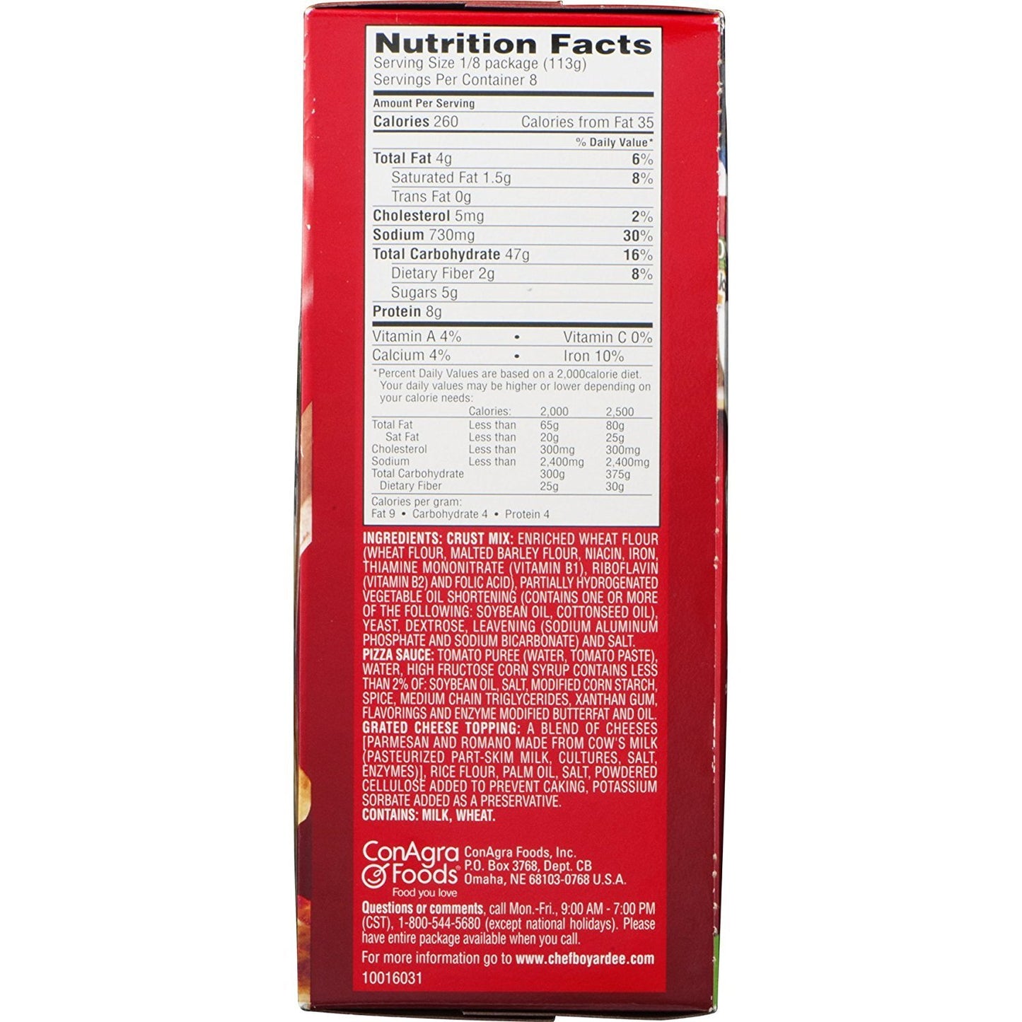 Chef Boyardee, Cheese Pizza Kit, Makes 2 Pizzas, 31.85 Oz (Pack of 4)