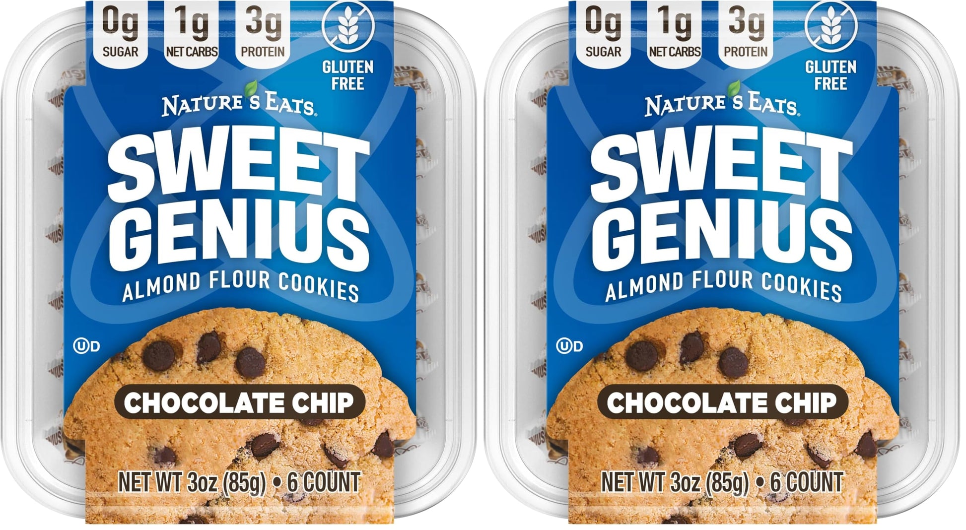 Almond Flour Cookies Chocolate Chip (Pack of 2)