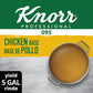 Knorr Professional Chicken Stock Base, Gluten Free, No MSG, 1 lb, Pack of 12
