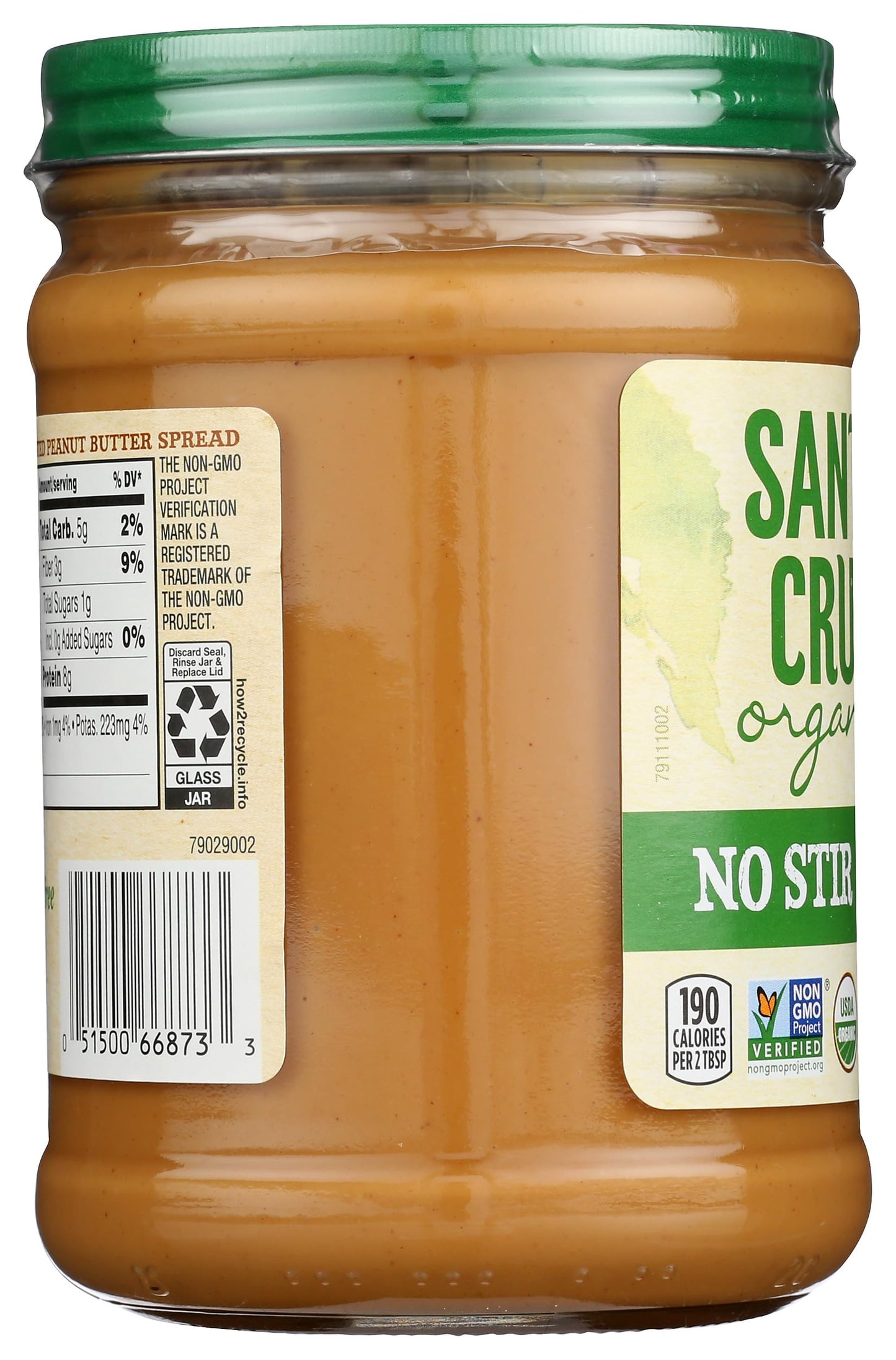 Santa Cruz Organic - Peanut Butter Organic Dark Creamy - Case Of 6-16 Ounce