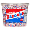 Bazooka Bubble Gum Valentines Day 225 Count Individually Wrapped Pink Chewing Gum in Original Flavor - Bulk Bubble Gum Tub - Fu