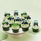Keaziu 40PCS Edible Cupcake Toppers Farm Theme Decoration Green Paper
