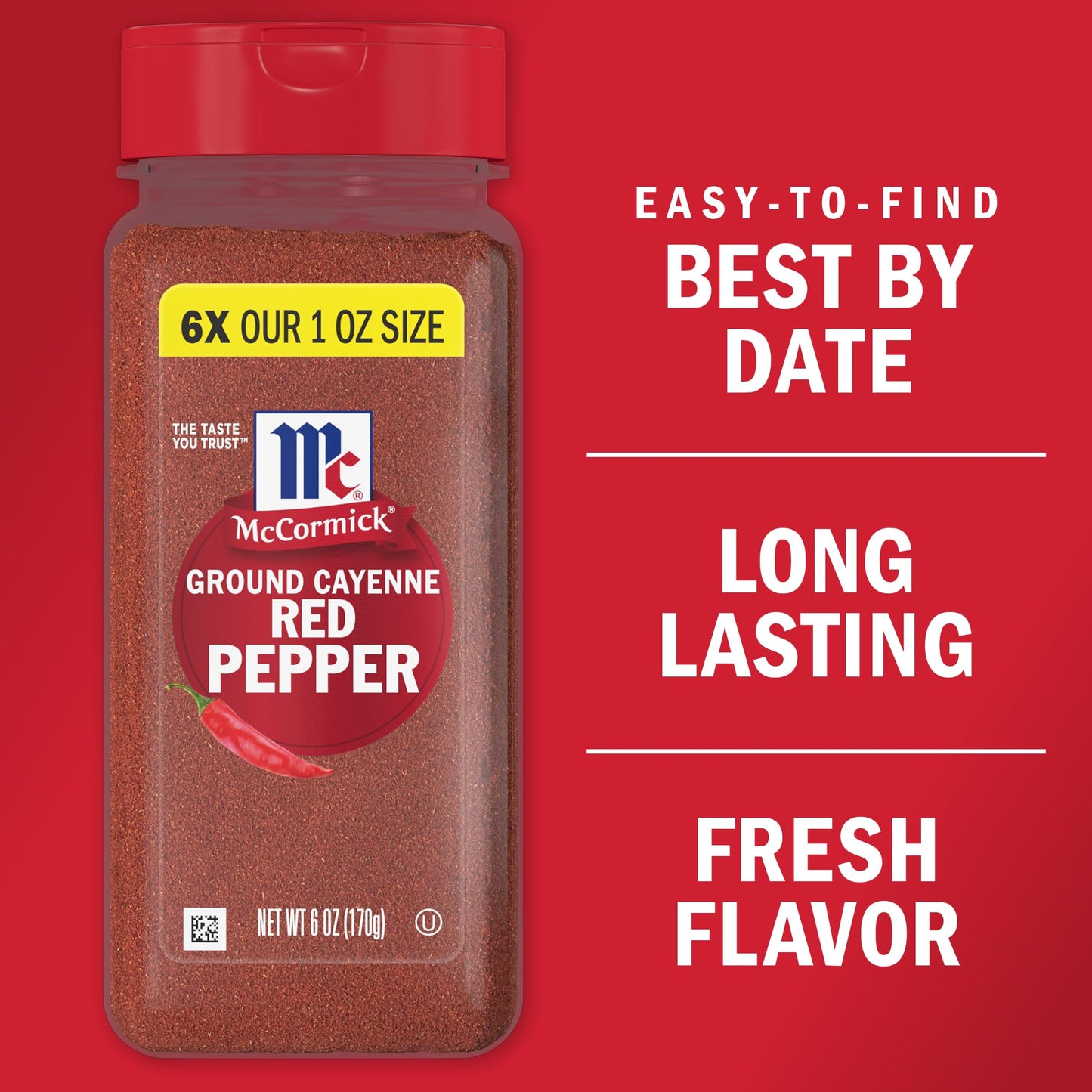 McCormick Ground Cayenne Red Pepper, 6 oz