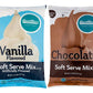 Frostline Vanilla & Chocolate Soft Serve Powdered Ice Cream Mix | Lactose Free | Kosher | 6 lb. Bag Each