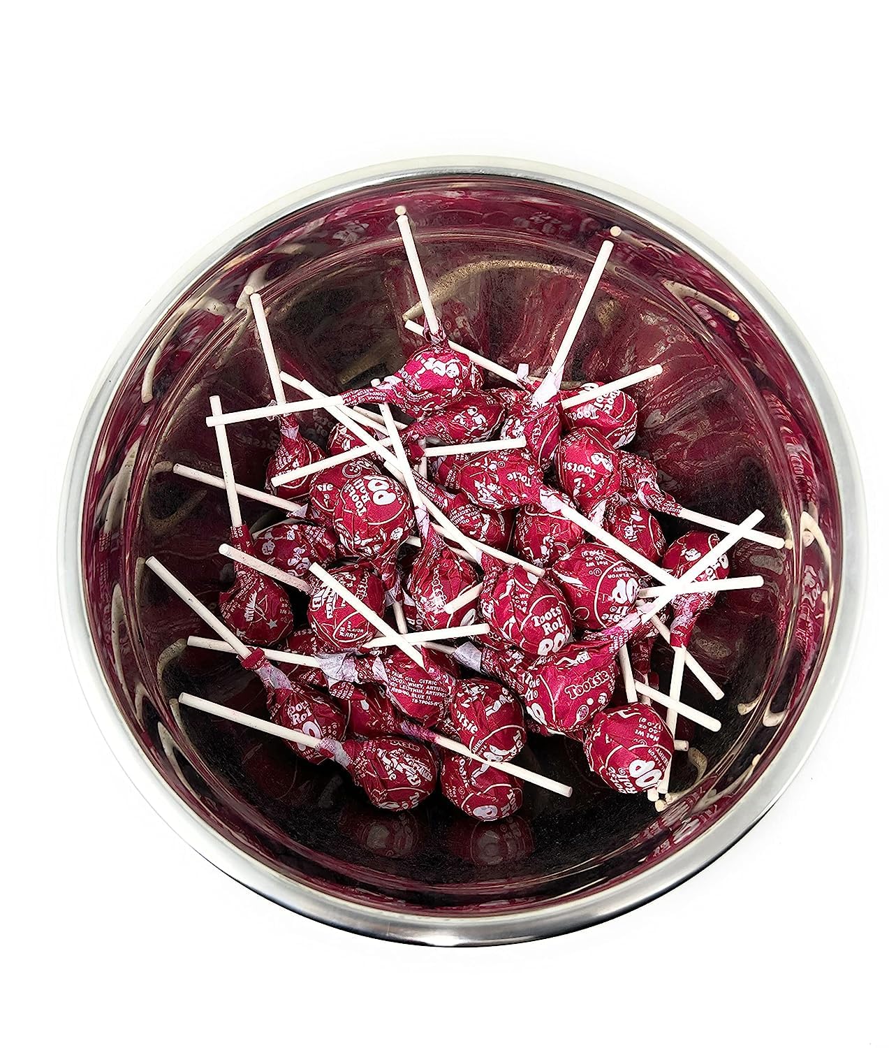 Red Raspberry Only Tootsie Pops Bulk Candy 60 Count Lollipops Suckers Variety Value Pack Aprox. 2.5 Lbs (40 Oz) Packaging Might
