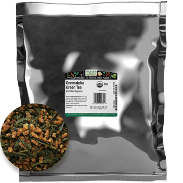 Frontier Co-Op Genmaicha Tea, Certified Organic | 1 Lb. Bulk Bag