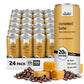 Slate Milk - High Protein Iced Coffee - Caramel Latte - 175mg Caffeine  Lactose Free Energy - 20g Protein  1g Sugar  100 Calories  1g Net Carbs  No Sugar Added - Protein Coffee - 11 fl oz  24 Cans