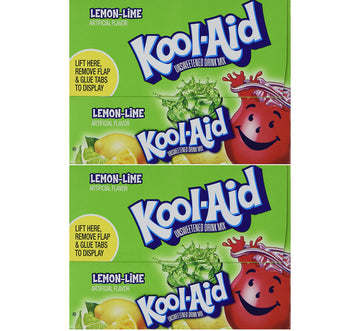 Kool-Aid Lemon-Lime Unsweetened Soft Drink Mix, 0.13-Ounce Packets (Pack of 96)