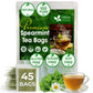 FRESHDRINKUS Spearmint Herbal Tea Bags, 100% Natural, Caffeine-Free, Vegan, 45 Tea Bags