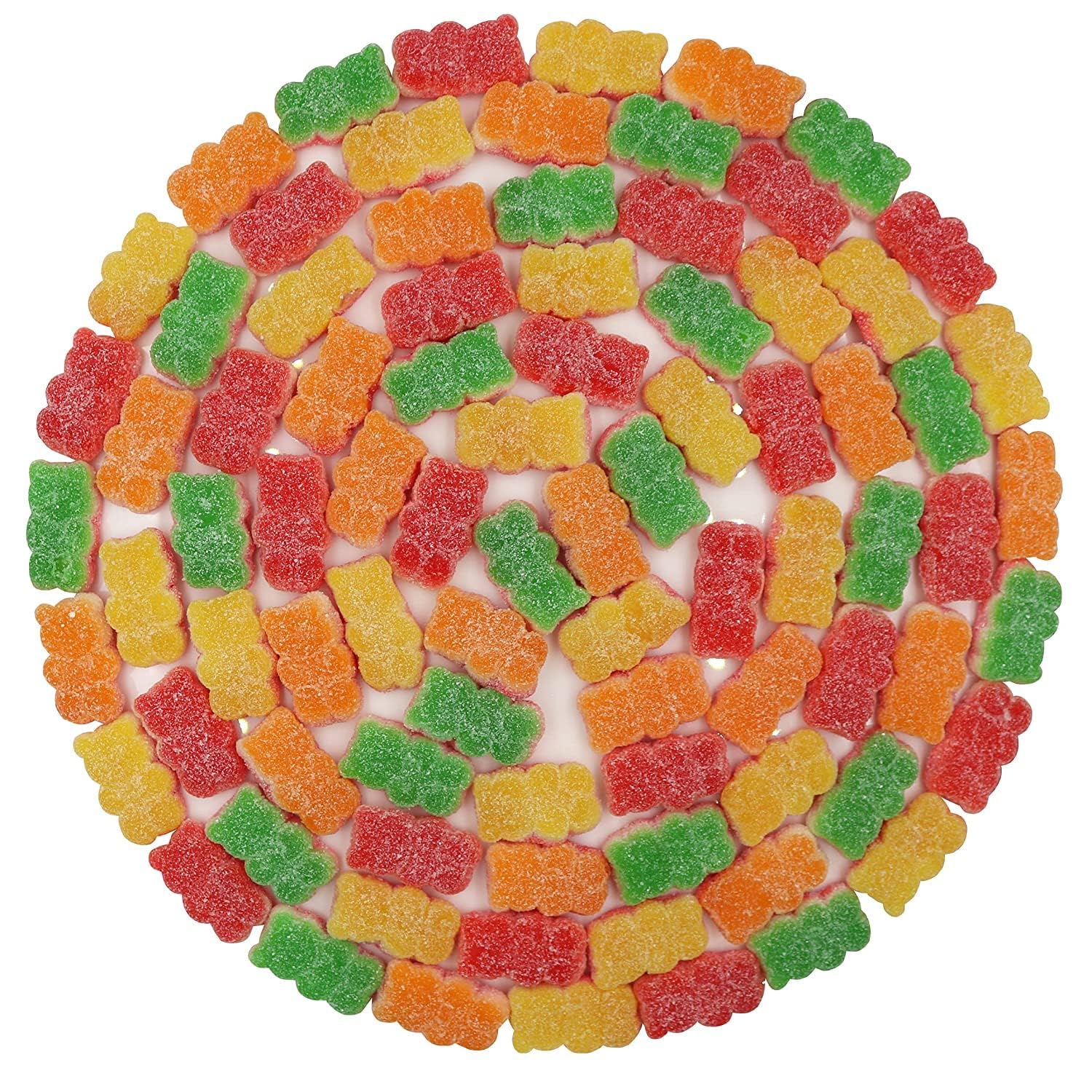 FirstChoiceCandy Sour Wacky Gummy Fun Bears, Triple Layer, 2.2 Pound (Pack of 1)