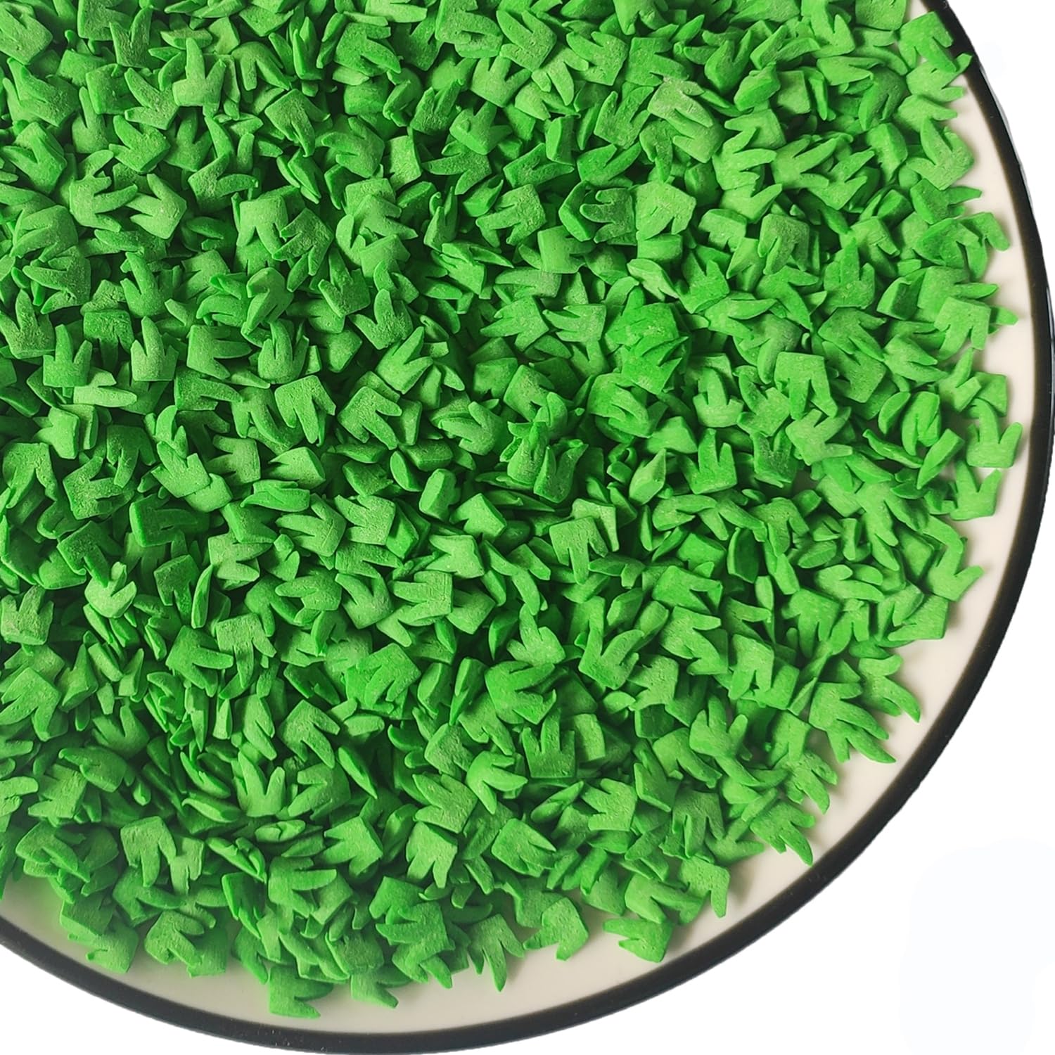 Edible Sugar Green Grass Sprinkles Football Field Cake Cupcake Toppers Cookie Decorations Sweet Dessert Sprinkle for Cake Decora