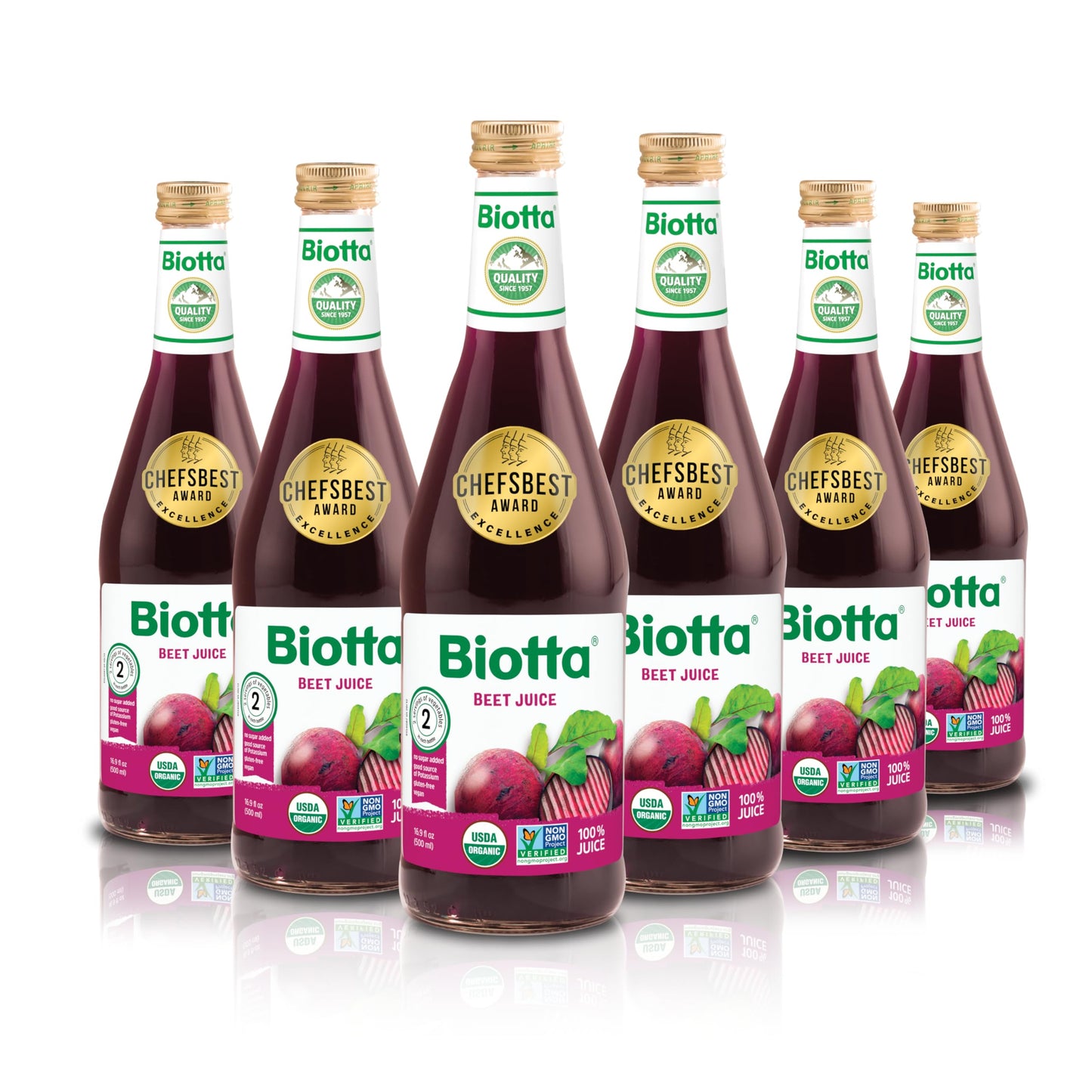 Biotta Organic Beet Juice - 100% Natural Beetroot Superfood - Helps Support Blood Pressure, Brain, Stamina & Energy - Natural Ni