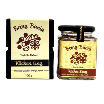 Being Bania Kitchen King Masala, 100G | 100% Natural Spices Mix | No Garlic Or Onion | No Msg | Kitchen Masala Powder | Exotic I