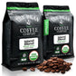The Bean Organic Coffee Company Island Blend, Medium Roast, Whole Bean Coffee, 16-Ounce Bags (Pack of 2)