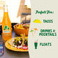 Jarritos Mandarin Soda - 17.7 oz (524ml), Made with Real Cane Sugar, 24 Bottles, Natural Flavor, Model 015501