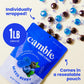 Cambie Sugar Free Mixed Berry Hard Candy - 1 lb Low Calorie Keto Friendly Snacks, Individually Wrapped, Resealable Pouch