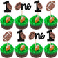 ZHUOWEISM 24 PCS Rugby Cupcake Toppers Glitter American Football Decorations for 1st Birthday Party - Design 9, Paper