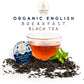 Teavity Organic English Breakfast Tea Pods - Unsweetened Black Tea for Keurig, 12 Count