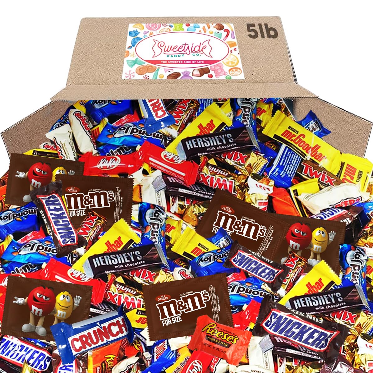 Chocolate Candy Variety Pack - Assorted Bulk Chocolate Mix - Movie Night Supplies  Gift  Snack Food Gift  Office Candy Assortment- Gift Bag for Birthday Party  Kids  College Students & mature-themeds (5 LBS)