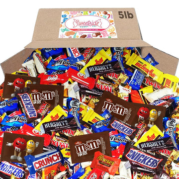 Chocolate Candy Variety Pack - Assorted Bulk Chocolate Mix - Movie Night Supplies  Gift  Snack Food Gift  Office Candy Assortment- Gift Bag for Birthday Party  Kids  College Students & mature-themeds (5 LBS)